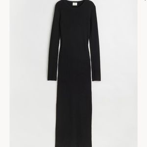 NWT H&M Black Rib Knit Dress